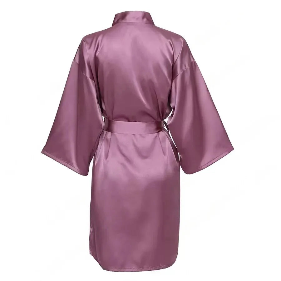 Personalized Name Bridesmaid Robes Bride Gift Bride Robe Gift Satin Robe Bride Dressing Gown Bridal Party Robes Wedding Robe