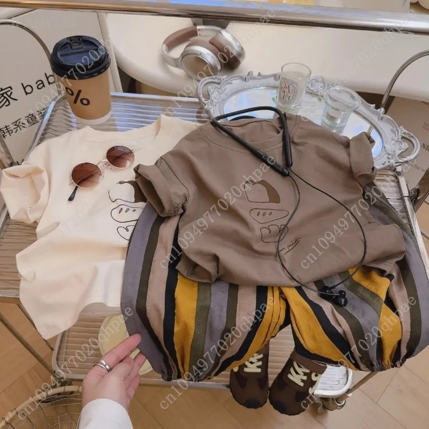 6 mois-10 ans T-Shirt pour enfants 2025 été bébé garçons filles coton décontracté à la mode coréen enfants chemise mode manches