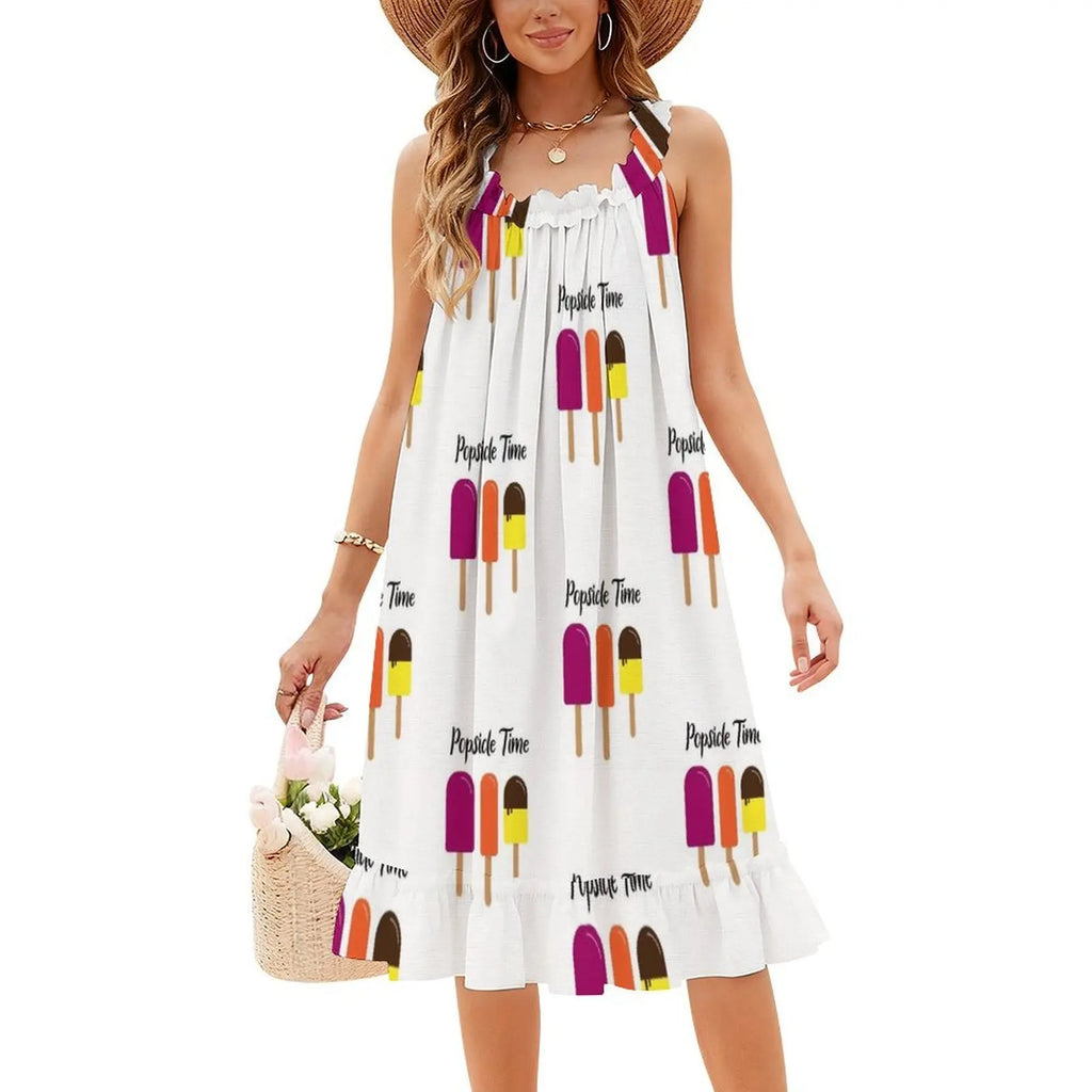 Summer Popsicle Summer Is Popsicle Time Women's Streetwear Party Dress Trendy Print Club Clothing For Female Summer Is Popsicle