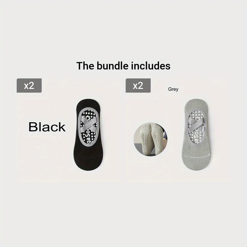 1Pair Yoga Socks Cross Fitness Sports Dance Socks Non-slip Dispensing