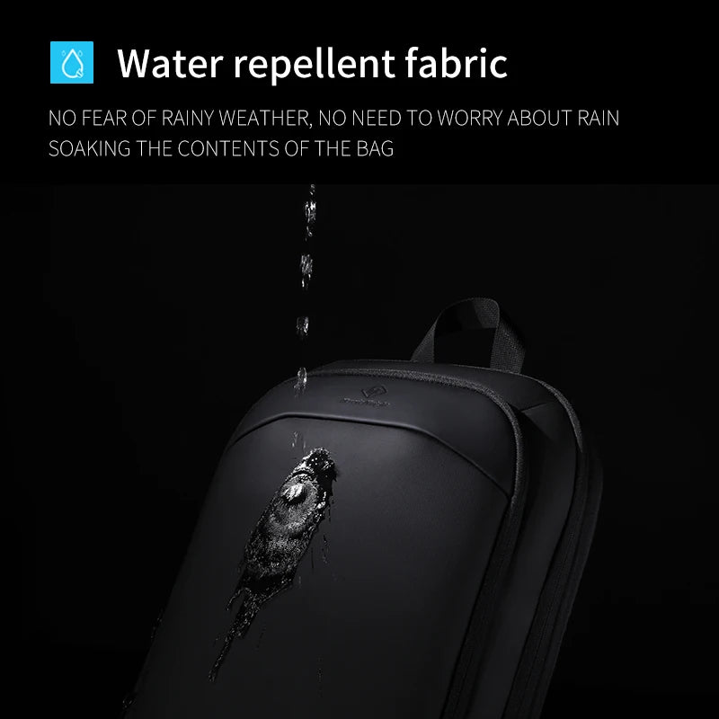 Heroic Knight Ultra-Thin Business Men's Laptop Backpack 15.6 Inch Waterproof Expandable Travel Backpack Anti-Theft Work Daypack