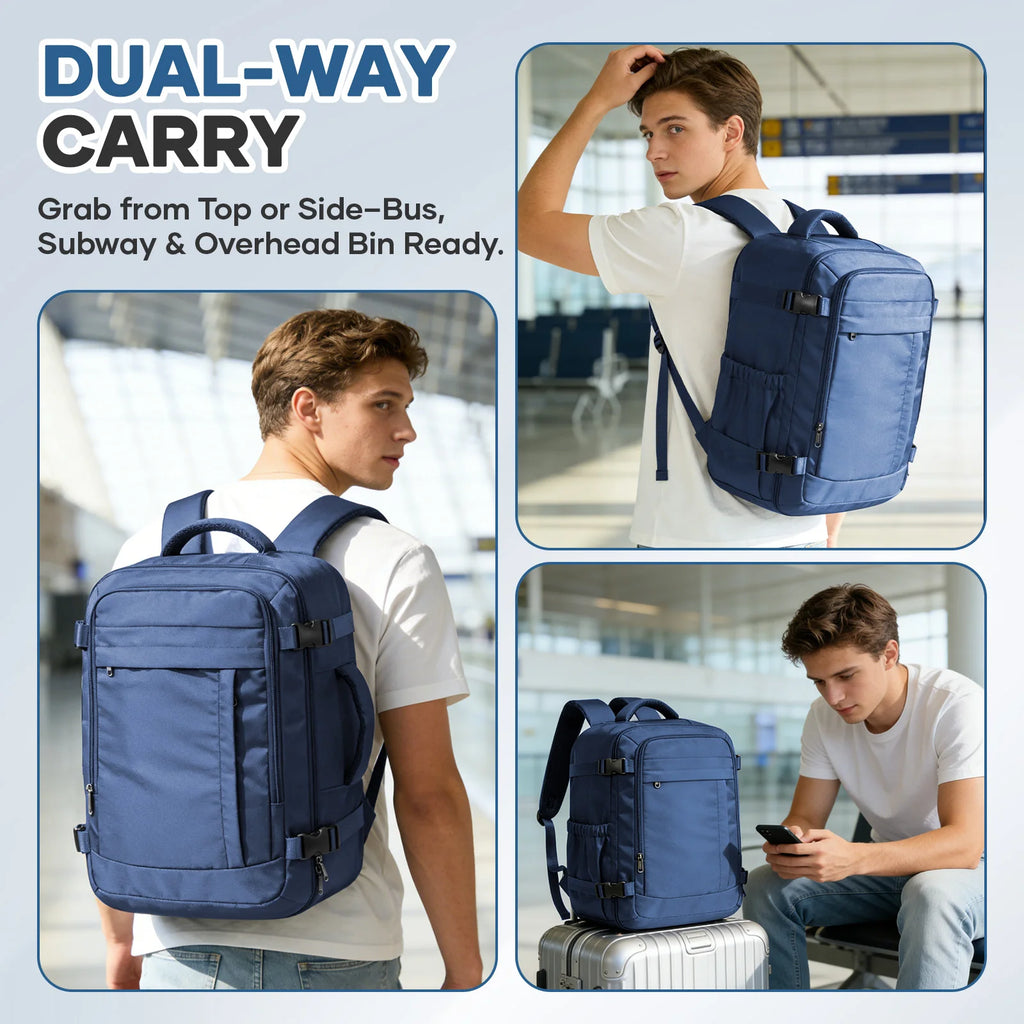 Ryanair Cabin Bags 40x30x20 Underseat Travel Backpack, Men Convenient Outdoor Backpack Business Backpack Storage Laptop Bag