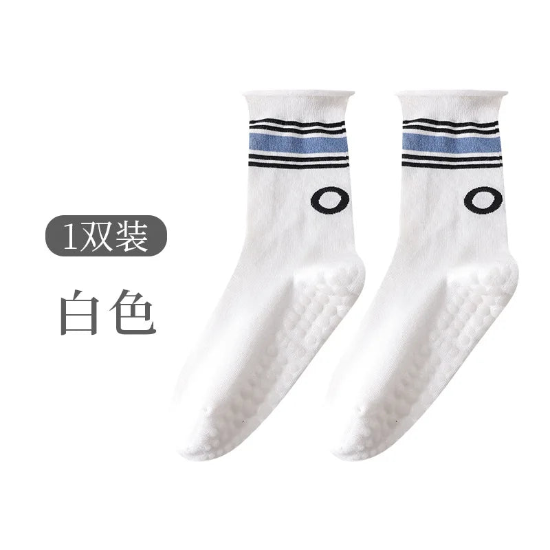 New Professional Pilates Socks Women Yoga Socks Anti Slip Cotton Sweat Absorbing Boneless Indoor Dance Fitness Sports Socks