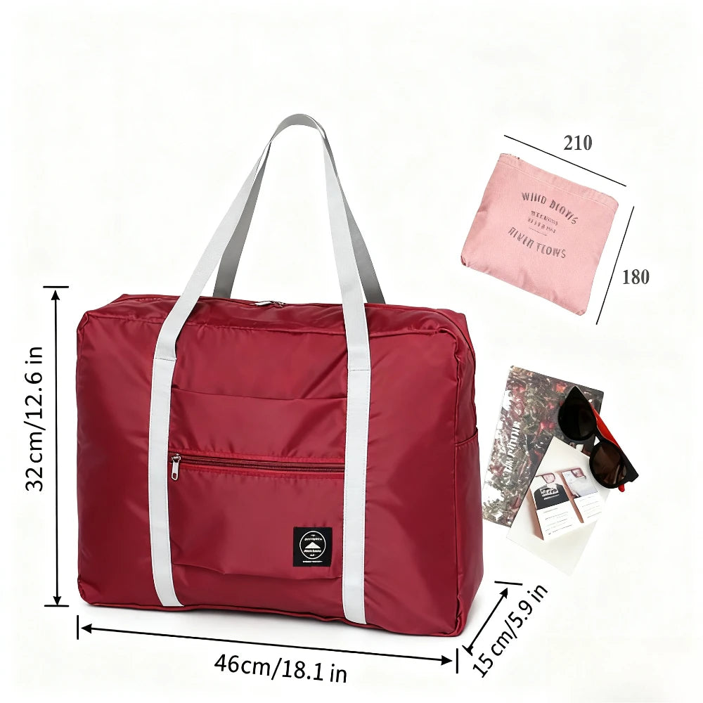 Foldable Travel Duffel Bag for Airlines Carry on Bag for Women and Girls Lightweight Large Capacity Sports Weekend Trip Overnigh