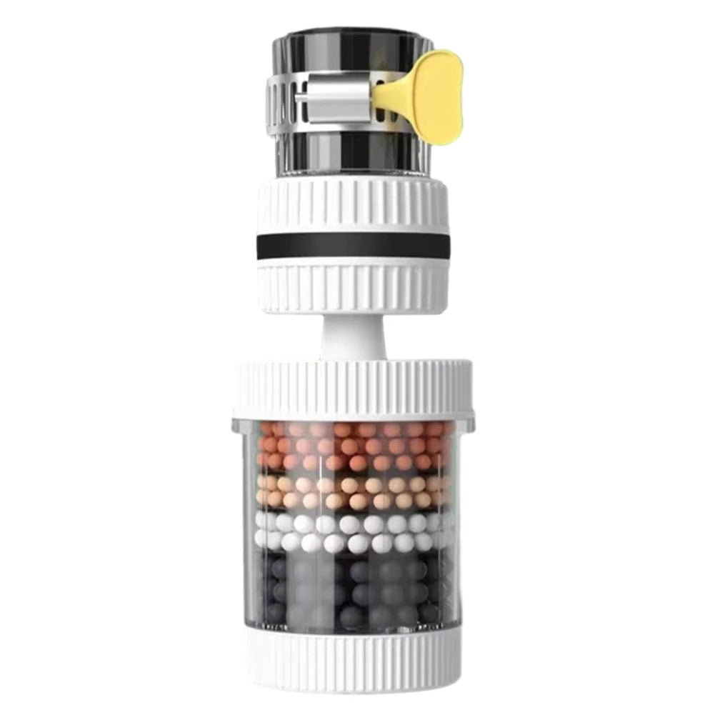 Universal Shower Faucet 6 Layers Faucet Water Filter Tap Purifier Splash-proof Water Saving Bubbler for Bathroom Home Kitchen