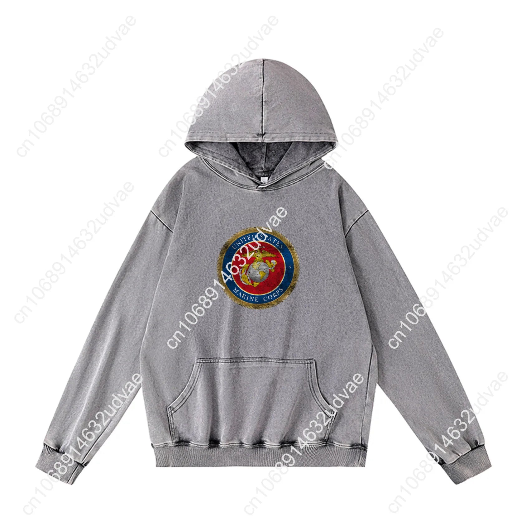 United States Marine Corps Hoodies Retro Hooded Sweatshirt Man Woman Teenager Vintage Pullover Sweat Shirt with Customized Tops