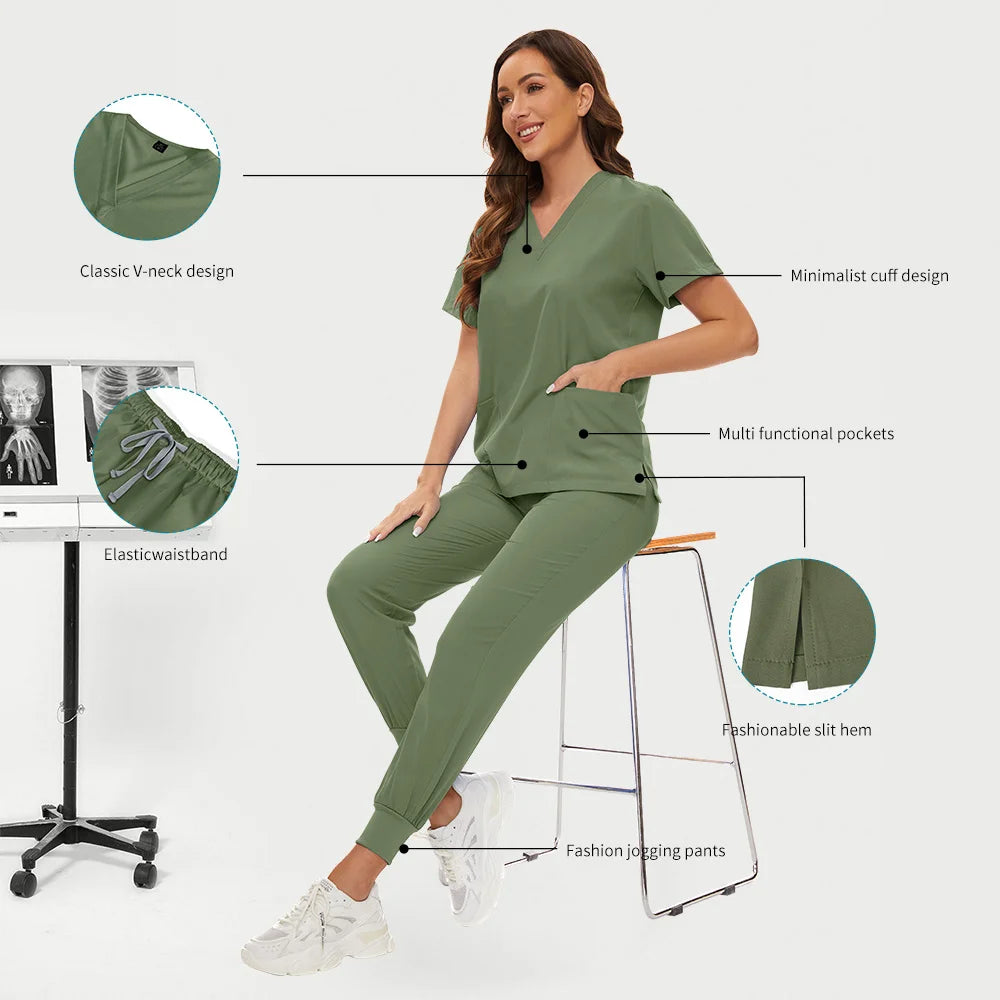 Unisex Solid Ribbed Loungewear Set - Wrinkle-Resistant Easy-Clean Skin-Friendly for Care Scenarios & Daily Home Use