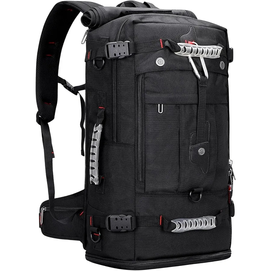 WITZMAN Travel Backpack for Men and Women Convertible Duffle Luggage Bag fit 17 Inch Laptop Carry On Bags for Airplane B681 Bla