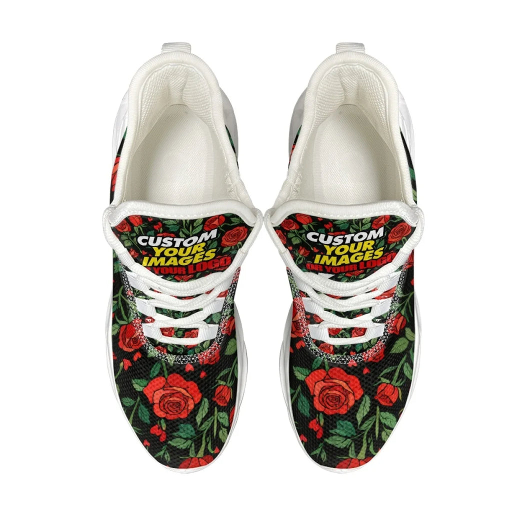 Drop shipping Running Shoes Women Outdoor Sports Comfortable Custom Sneakers Mesh Breathable Lace-up Tennis Shoes for Men