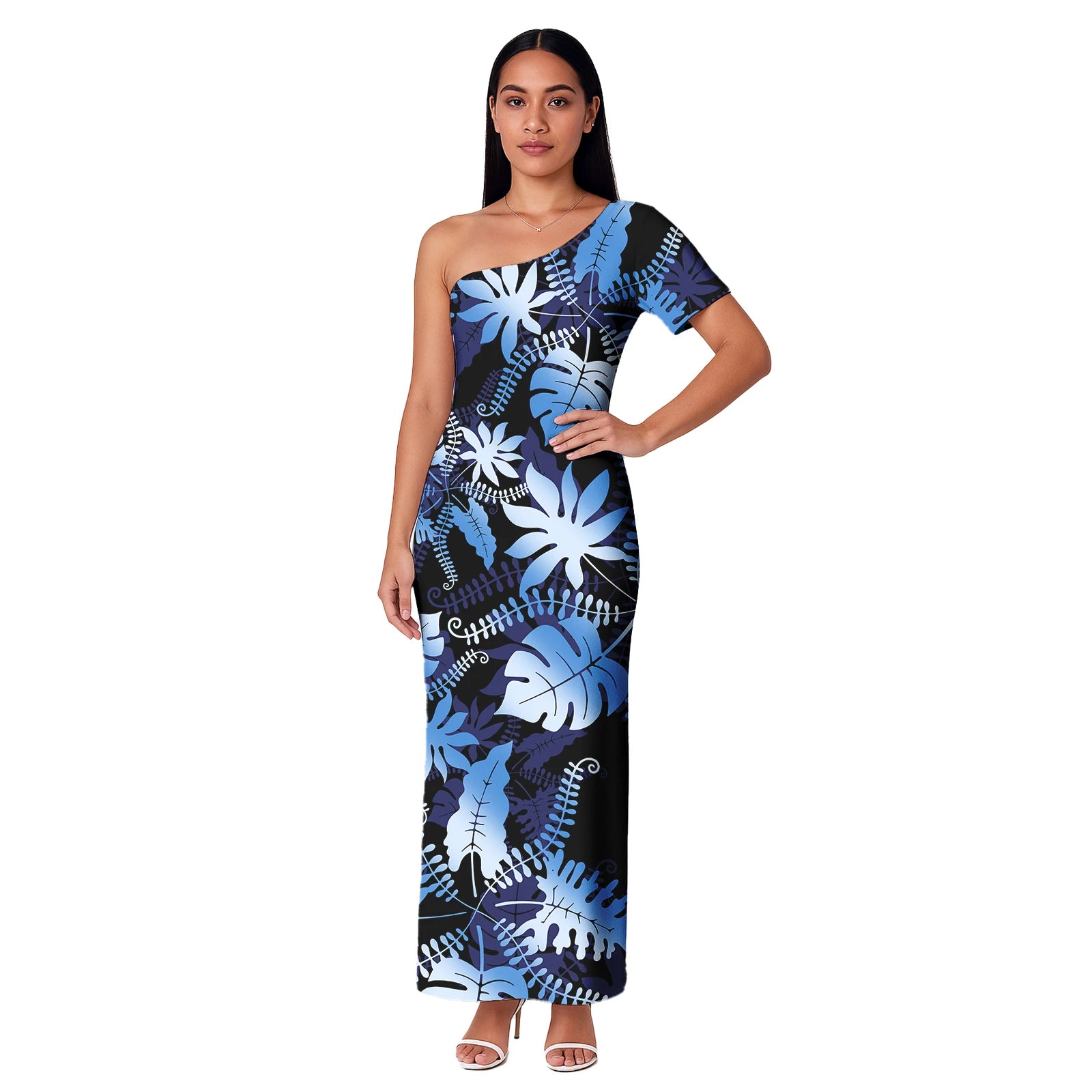 Ladies Dresses Polynesian Tribal Designs Sexy Hawaiian Tropical Printed Casual Dress New Plus Size Gowns Women