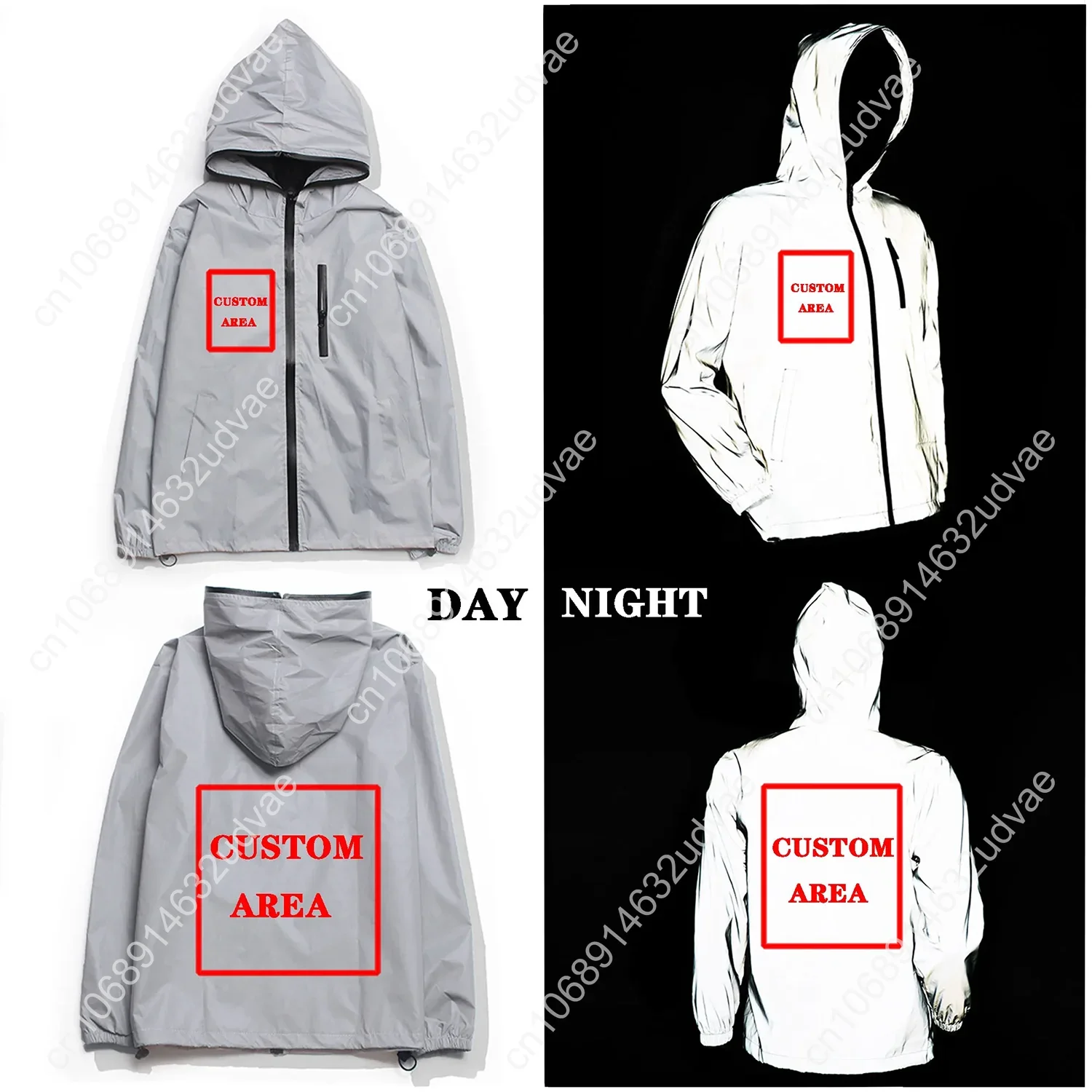 Empowered Women Empower Women Reflective Jacket Mens Womens Coat Hooded Windbreaker Runing Pocket Zipper Customized Hoodie