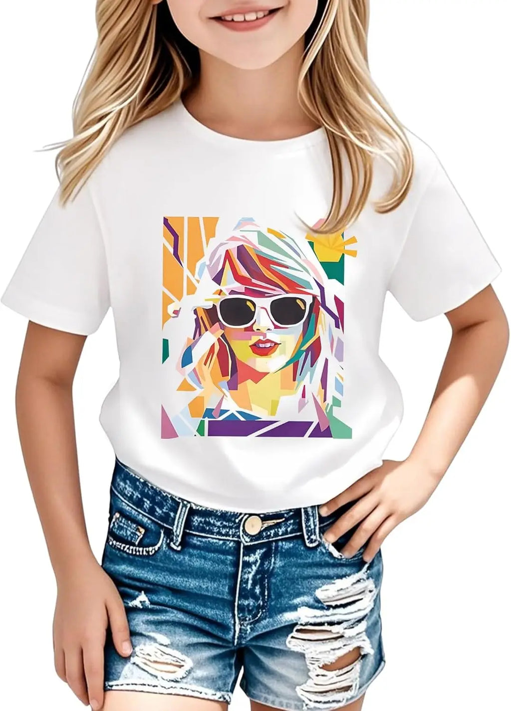 Girl Country Music T-Shirt - Kids Singer Letters Graphic Birthday Shirts Gifts Fan Song Tour Concert Outfit Top
