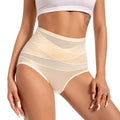 High Waist Mesh Cross Shapewear Panties Hip Lifter Tummy Control Body Shaper Panty Women Breathable Traceless Slimming Underwear