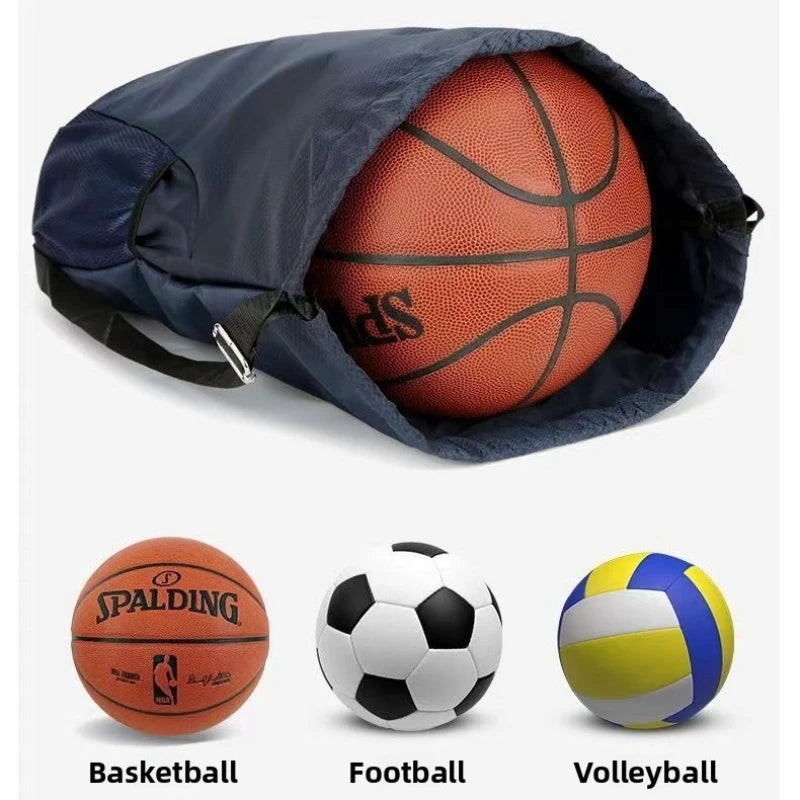 Waterproof Gym Backpack for Basketball Soccer - Oxford Fabric Sports Bag with Wet/Dry Separation & Shoe Storage Compartment