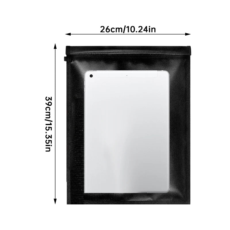 Fireproof Waterproof Faraday Bag Signal Blocker for Phone Laptop Car Keys Anti Hacking Tracking Radiation Protection Pouch