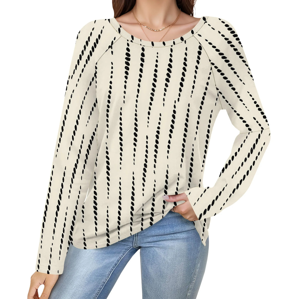 Women's Puff Long Sleeve Tunic Tops Pleated Crew Neck Blouses Dressy Casual Loose Fit Winter and Spring Shirts