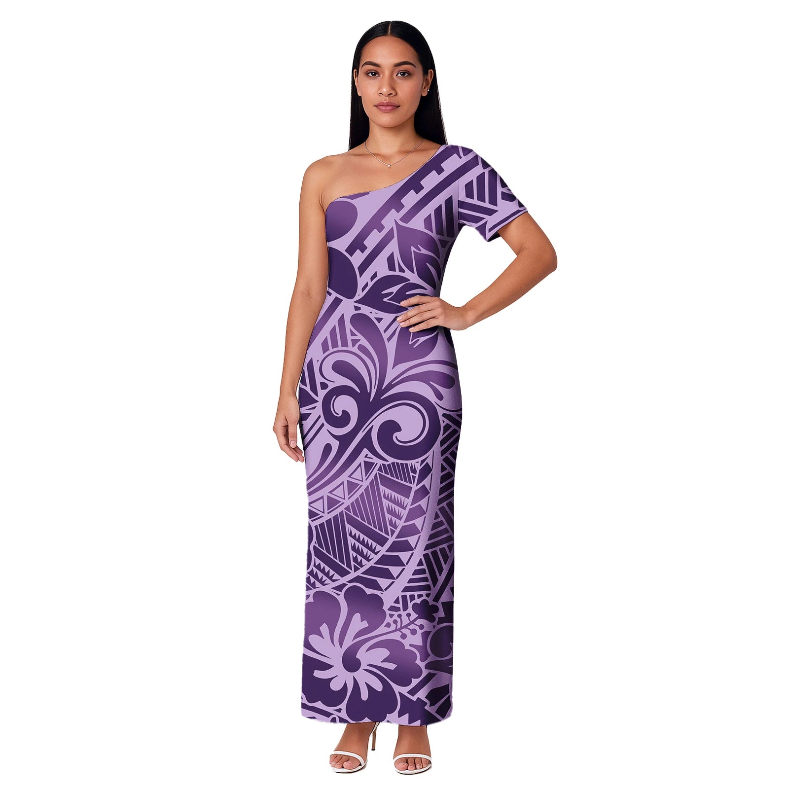 Ladies Dresses Polynesian Tribal Designs Sexy Hawaiian Tropical Printed Casual Dress New Plus Size Gowns Women