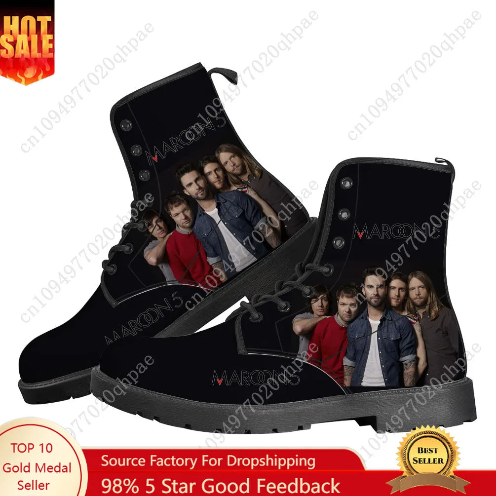 Maroon 5 Boots Mens Womens Teenager Shoes Casual Boot Outdoor Light High Quality Couple Print on Demand Customize Shoe