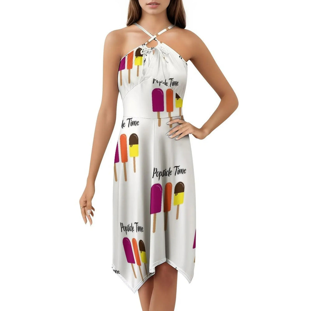 Summer Popsicle Summer Is Popsicle Time Women's Streetwear Party Dress Trendy Print Club Clothing For Female Summer Is Popsicle