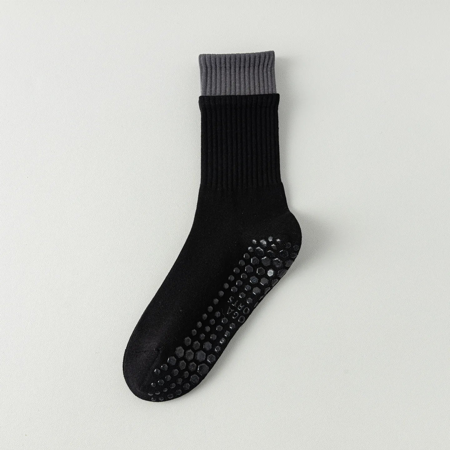 Color Matching Yoga Socks Non-slip Professional Women Pilates Sports Socks Knitted Cotton Gym Fitness Indoor Workout Floor Socks