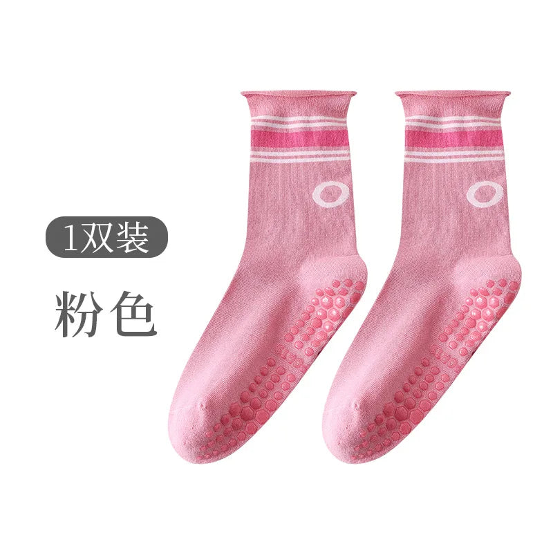New Professional Pilates Socks Women Yoga Socks Anti Slip Cotton Sweat Absorbing Boneless Indoor Dance Fitness Sports Socks